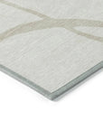 LOOMLAN Rugs Mirelle Ivory Washable Indoor-Outdoor Rug