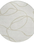 LOOMLAN Rugs Mirelle Ivory Washable Indoor-Outdoor Rug