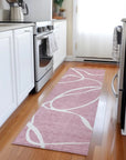 LOOMLAN Rugs Mirelle Pink Washable Indoor-Outdoor Rug