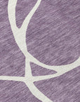LOOMLAN Rugs Mirelle Purple Washable Indoor-Outdoor Rug