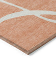 LOOMLAN Rugs Mirelle Salmon Washable Indoor-Outdoor Rug