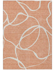 LOOMLAN Rugs Mirelle Salmon Washable Indoor-Outdoor Rug