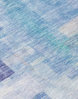 LOOMLAN Rugs Mireya Blue Washable Indoor-Outdoor Rug
