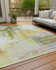 LOOMLAN Rugs Mireya Green Washable Indoor-Outdoor Rug