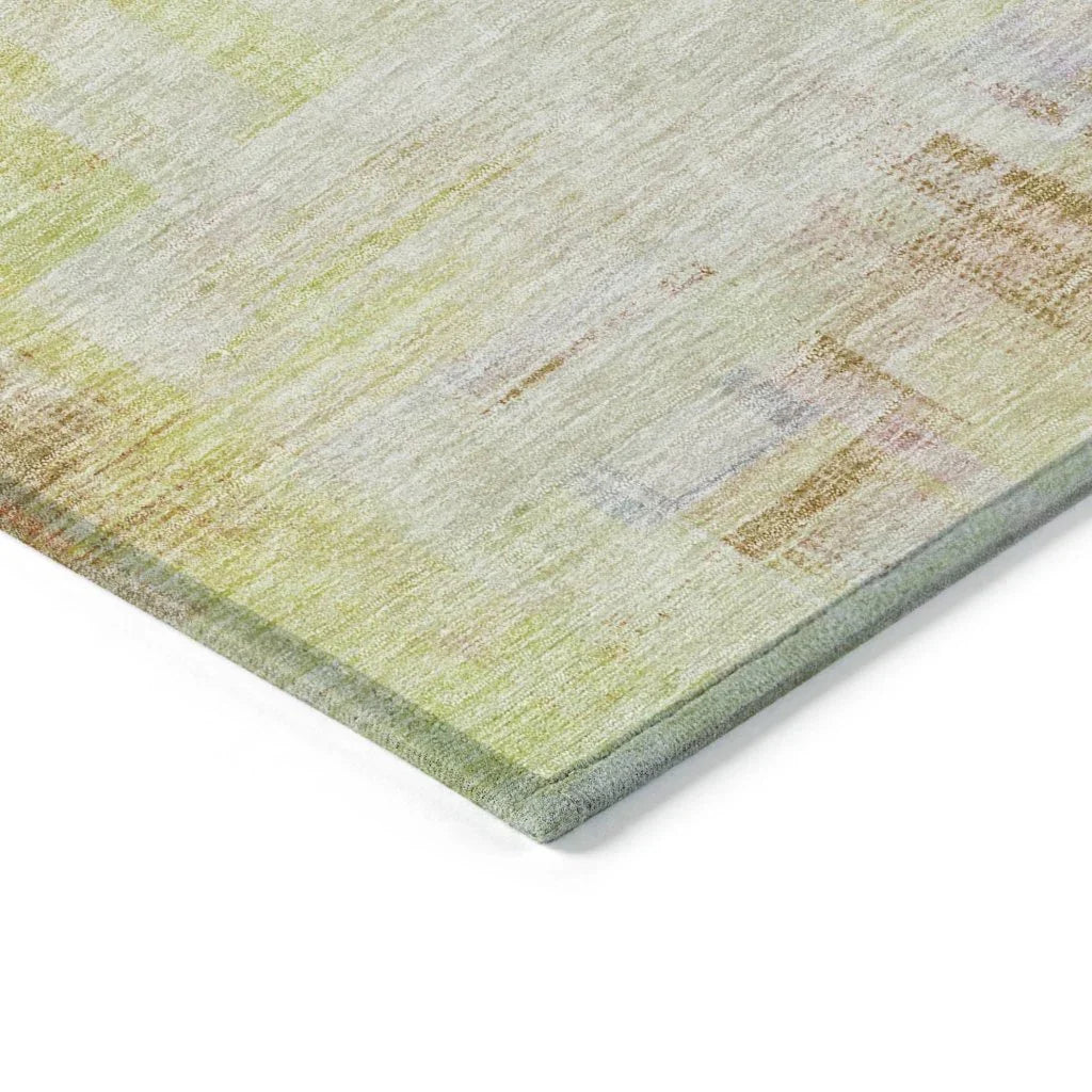 LOOMLAN Rugs Mireya Green Washable Indoor-Outdoor Rug