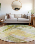 LOOMLAN Rugs Mireya Green Washable Indoor-Outdoor Rug