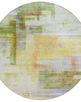 LOOMLAN Rugs Mireya Green Washable Indoor-Outdoor Rug