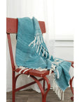 LOOMLAN Modern Outdoor Throw Blanket for Patio
