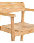 Modurn 5PC Outdoor Dining Set Stacking Armchairs - LOOMLAN - HiTeak - Outdoor Dining Sets