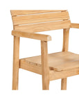 Modurn Teak Patio Rectangular Dining Set 5PC - LOOMLAN - HiTeak - Outdoor Dining Sets