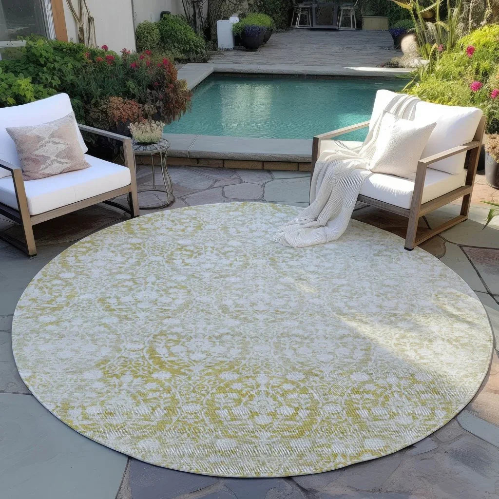 LOOMLAN Rugs Monavia Gold Washable Indoor-Outdoor Rug
