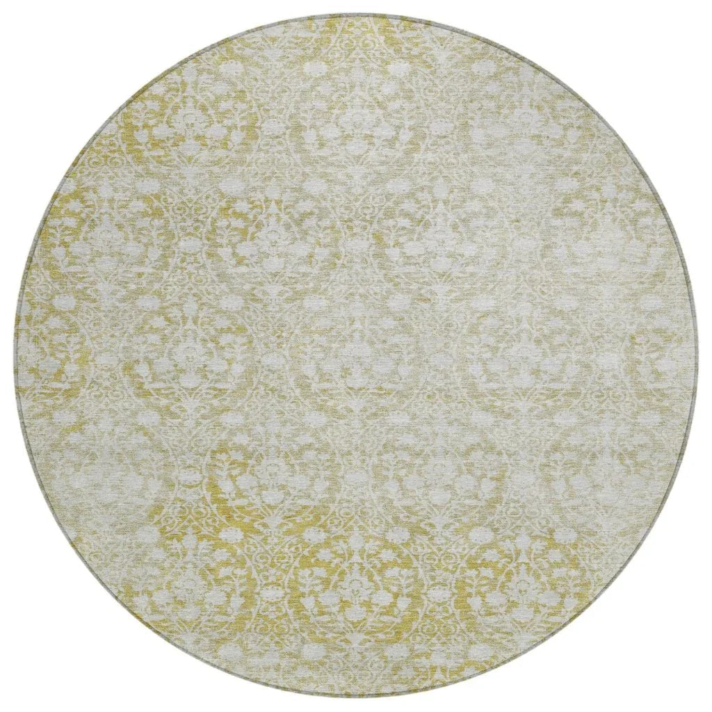 LOOMLAN Rugs Monavia Gold Washable Indoor-Outdoor Rug