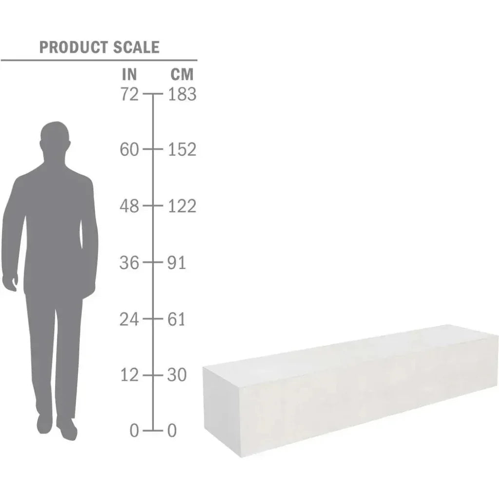 Seasonal Living Monolith Coffee Table - White Outdoor Coffee Table