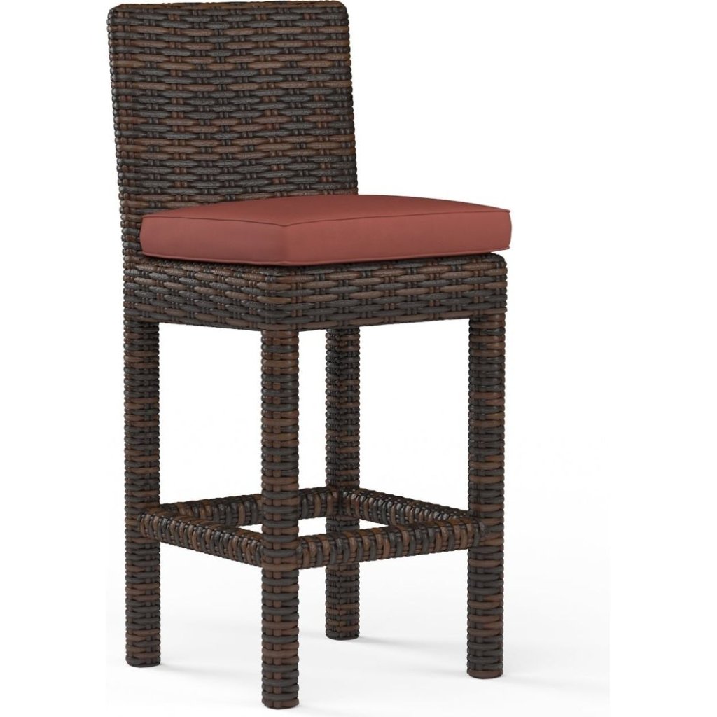 Montecito Sunbrella Outdoor Barstool - LOOMLAN - Sunset West - Outdoor Bar Stools