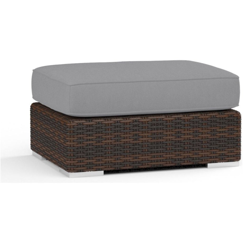 Montecito Sunbrella Outdoor Ottoman - LOOMLAN - Sunset West - Outdoor Ottomans