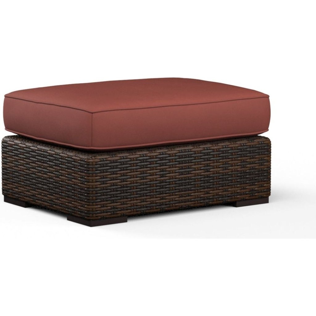 Montecito Sunbrella Outdoor Ottoman - LOOMLAN - Sunset West - Outdoor Ottomans