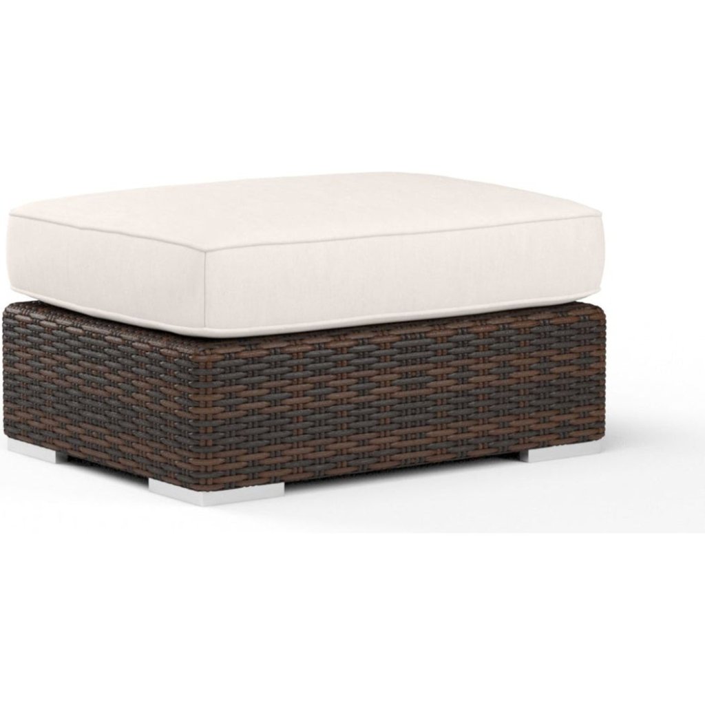 Montecito Sunbrella Outdoor Ottoman - LOOMLAN - Sunset West - Outdoor Ottomans
