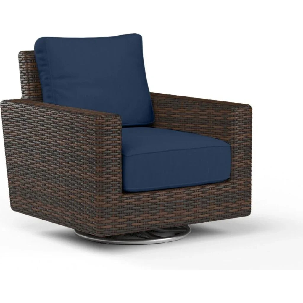 Montecito Sunbrella Swivel Outdoor Rocker - LOOMLAN - Sunset West - Outdoor Accent Chairs
