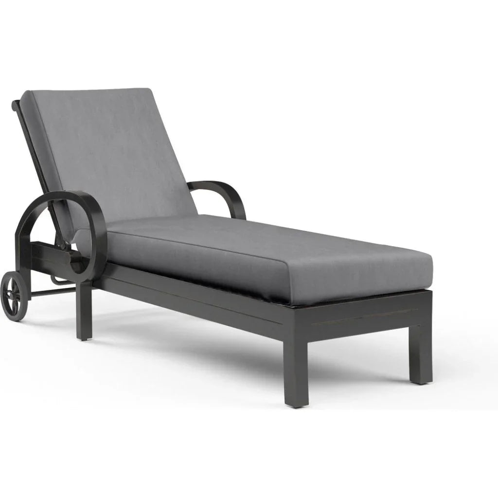 Monterey Sunbrella Outdoor Chaise Lounge - LOOMLAN - Sunset West - Outdoor Chaises