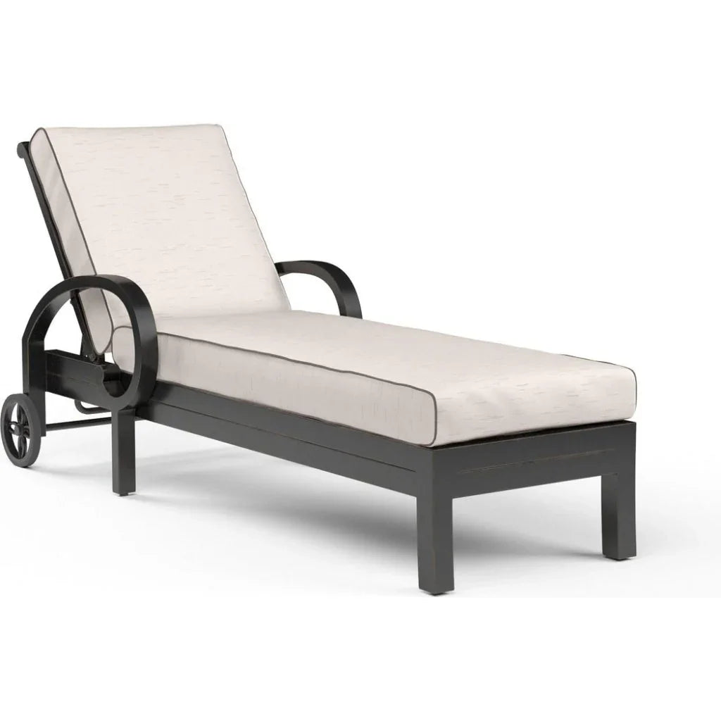 Monterey Sunbrella Outdoor Chaise Lounge - LOOMLAN - Sunset West - Outdoor Chaises