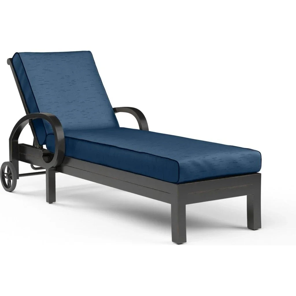 Monterey Sunbrella Outdoor Chaise Lounge - LOOMLAN - Sunset West - Outdoor Chaises