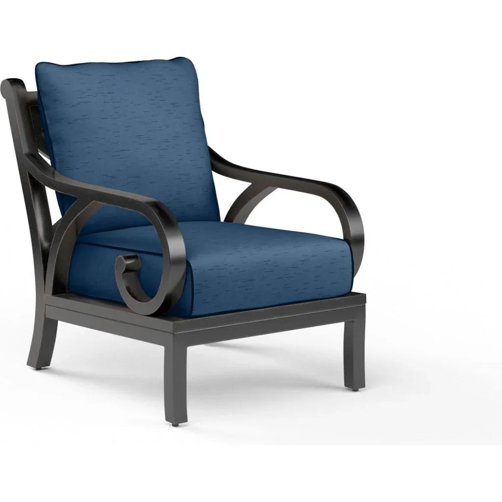 Monterey Sunbrella Outdoor Club Chair - LOOMLAN - Sunset West - Outdoor Accent Chairs