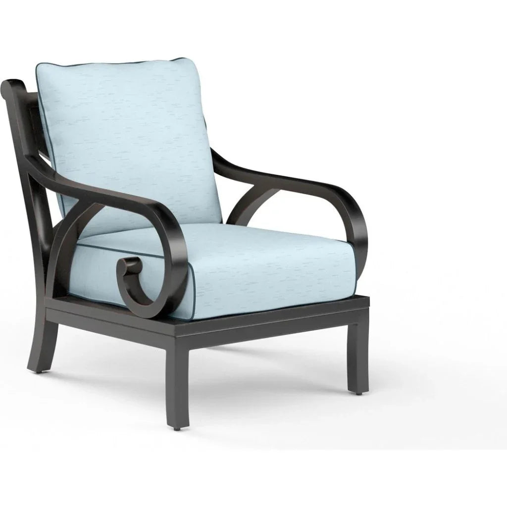 Monterey Sunbrella Outdoor Club Chair - LOOMLAN - Sunset West - Outdoor Accent Chairs