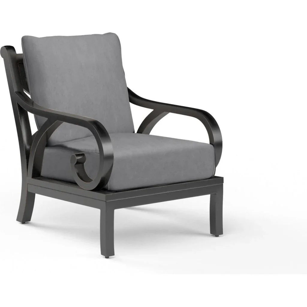 Monterey Sunbrella Outdoor Club Chair - LOOMLAN - Sunset West - Outdoor Accent Chairs