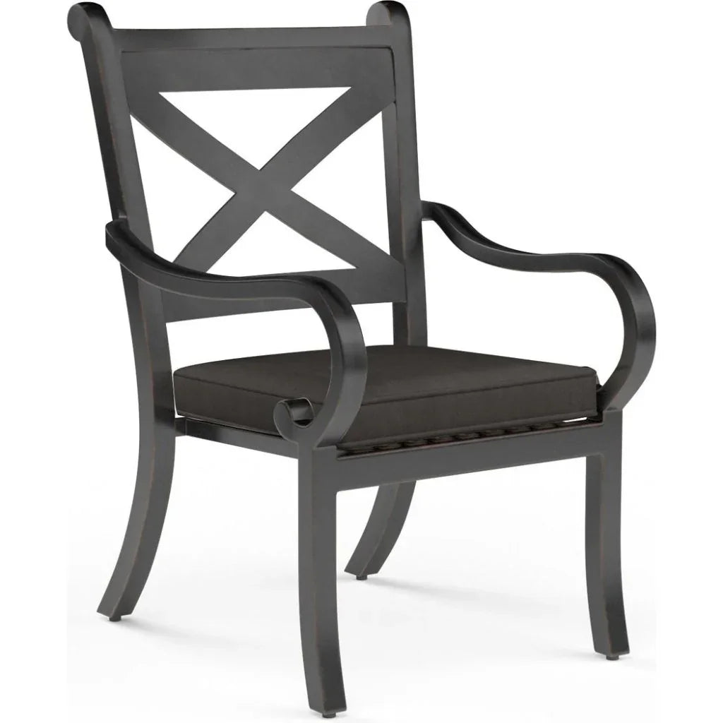 Monterey Sunbrella Outdoor Dining Chair 2PC - LOOMLAN - Sunset West - Outdoor Dining Chairs