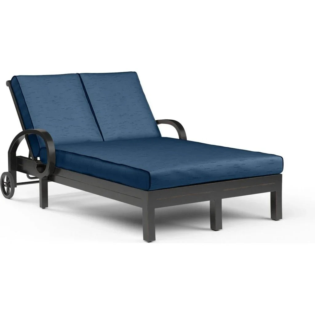 Monterey Sunbrella Outdoor Double Chaise - LOOMLAN - Sunset West - Outdoor Chaises