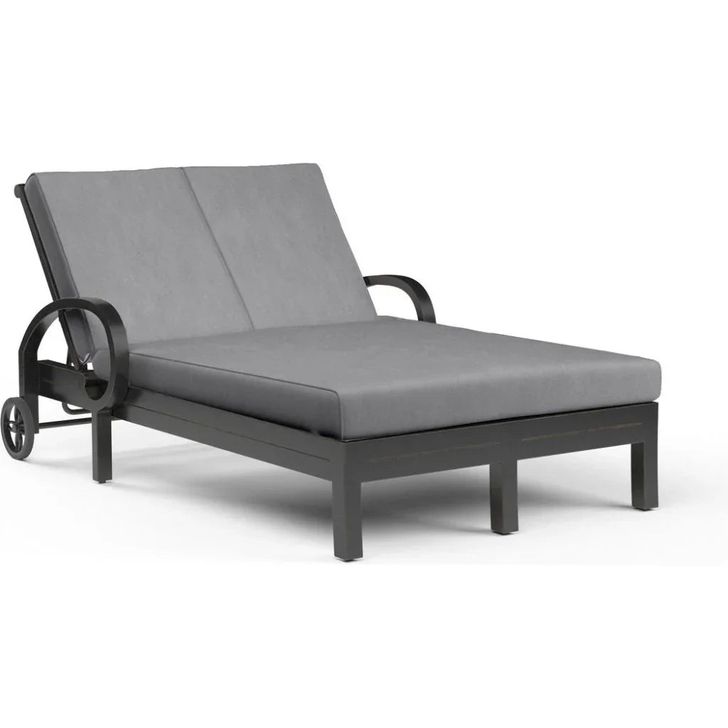 Monterey Sunbrella Outdoor Double Chaise - LOOMLAN - Sunset West - Outdoor Chaises