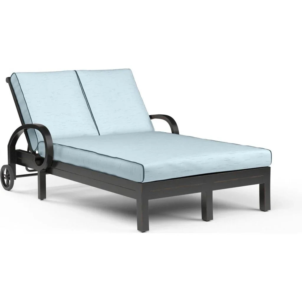 Monterey Sunbrella Outdoor Double Chaise - LOOMLAN - Sunset West - Outdoor Chaises
