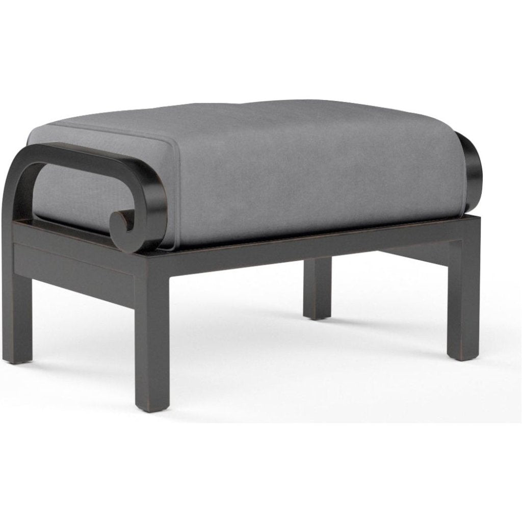 Monterey Sunbrella Outdoor Ottoman - LOOMLAN - Sunset West - Outdoor Ottomans