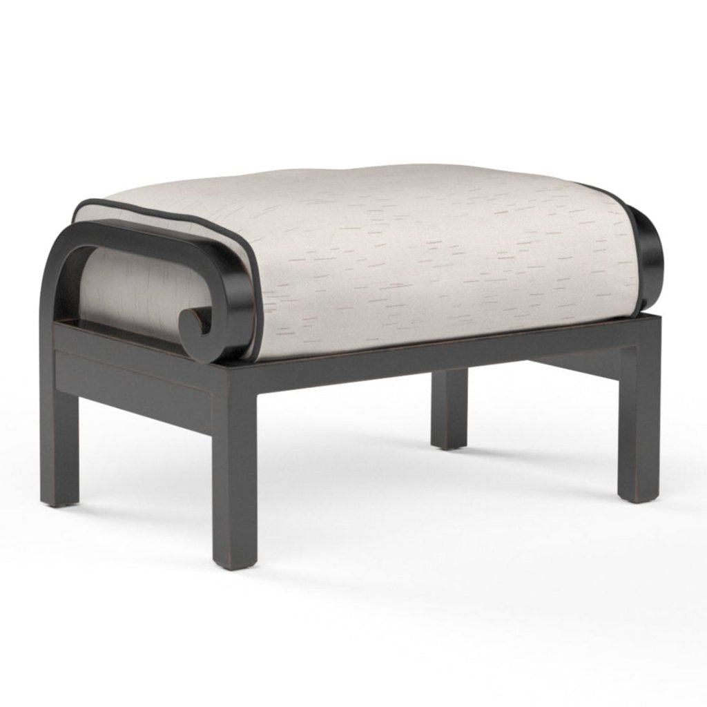 Monterey Sunbrella Outdoor Ottoman - LOOMLAN - Sunset West - Outdoor Ottomans