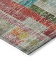LOOMLAN Rugs Mosaic Orange Washable Indoor-Outdoor Rug