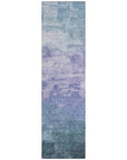 LOOMLAN Rugs Mosselia Blue Washable Indoor-Outdoor Rug