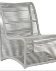 Miami Aluminum Armless Outdoor Club Chair