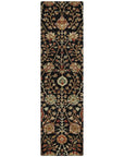 LOOMLAN Rugs Muse Black Washable Indoor-Outdoor Rug
