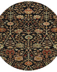 LOOMLAN Rugs Muse Black Washable Indoor-Outdoor Rug