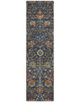 LOOMLAN Rugs Muse Blue Washable Indoor-Outdoor Rug