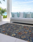 LOOMLAN Rugs Muse Blue Washable Indoor-Outdoor Rug