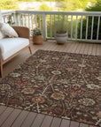 LOOMLAN Rugs Muse Brown Washable Indoor-Outdoor Rug