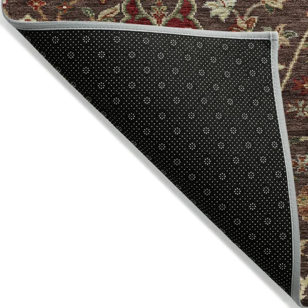LOOMLAN Rugs Muse Brown Washable Indoor-Outdoor Rug