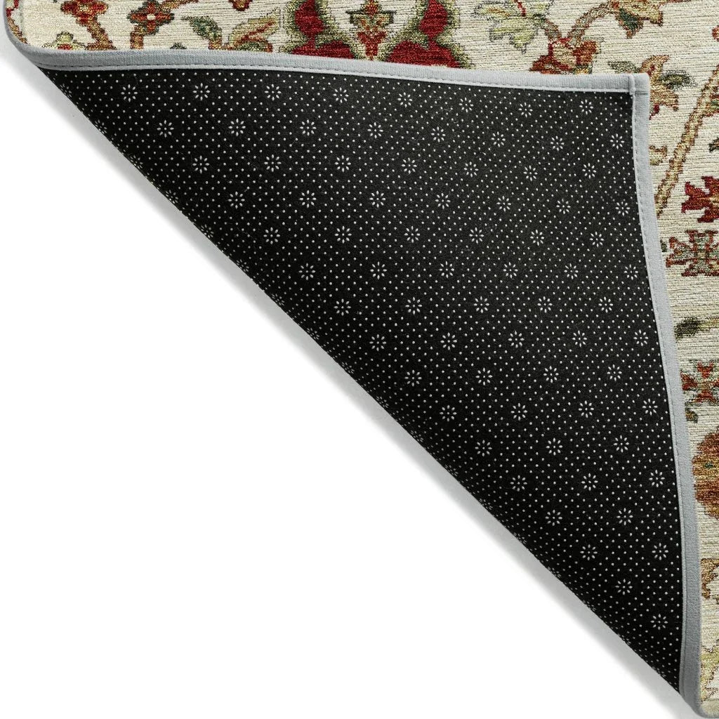 LOOMLAN Rugs Muse Ivory Washable Indoor-Outdoor Rug