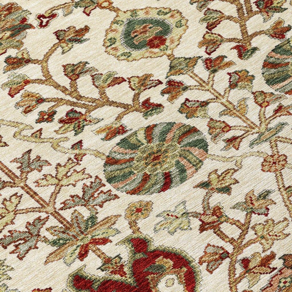 LOOMLAN Rugs Muse Ivory Washable Indoor-Outdoor Rug