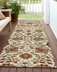 LOOMLAN Rugs Muse Ivory Washable Indoor-Outdoor Rug