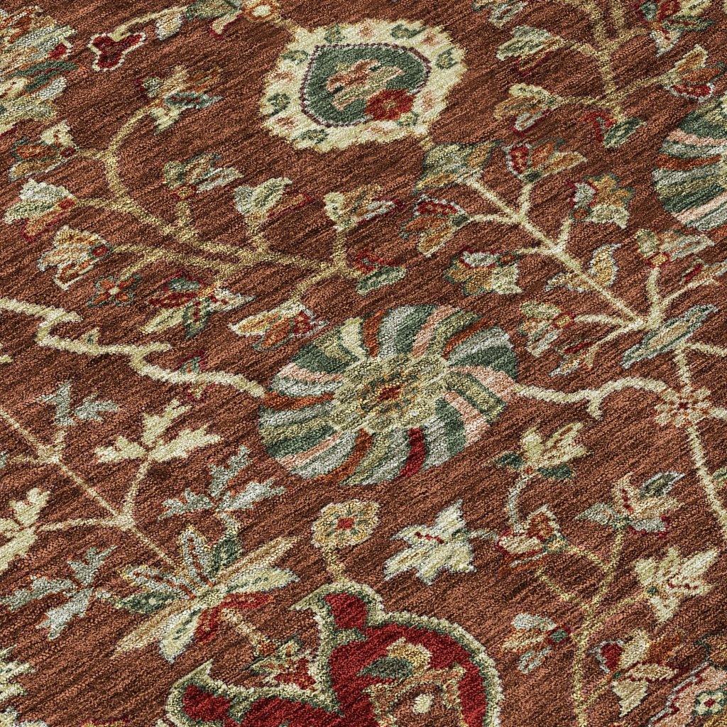 LOOMLAN Rugs Muse Orange Washable Indoor-Outdoor Rug