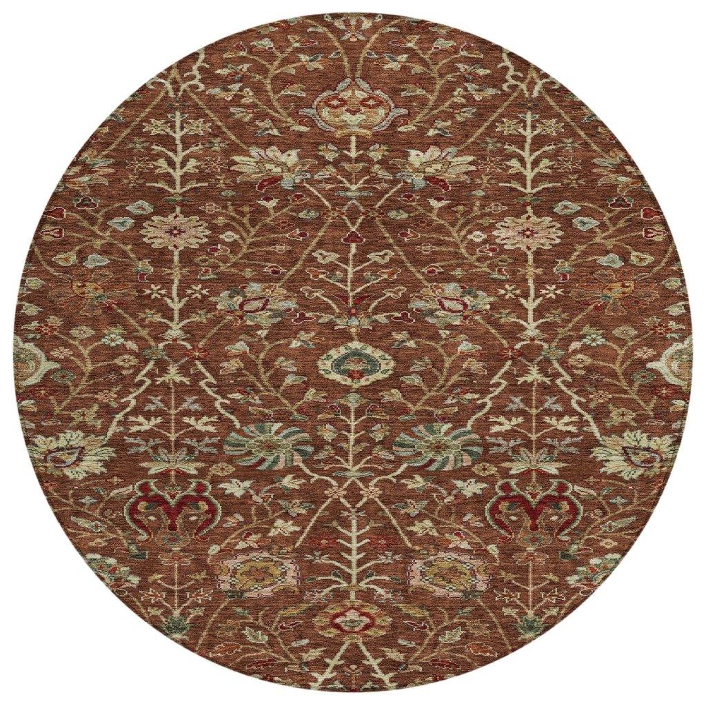 LOOMLAN Rugs Muse Orange Washable Indoor-Outdoor Rug