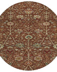 LOOMLAN Rugs Muse Orange Washable Indoor-Outdoor Rug