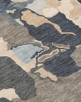 LOOMLAN Rugs Mysa Brown Washable Indoor-Outdoor Rug